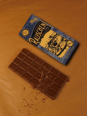 Шоколад молочный 35% Раушен "Солнечные часы", 100 гр