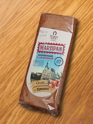 Марципановая плитка запеченная с облепихой, 80 гр