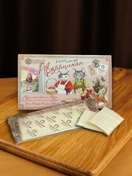 Марципановая плитка в белом шоколаде "Муррципан", 90 гр