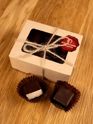 Шоколадные конфеты "Птичье молоко" в темном шоколаде , 100 гр