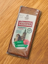 Марципановая плитка запеченная с маком, 80 гр