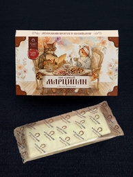 Марципановая плитка в белом шоколаде "Тот самый марципан", 90 гр